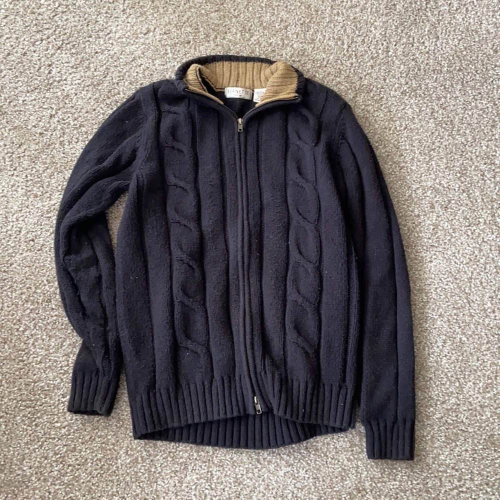 Bernette knit sweater double zipper